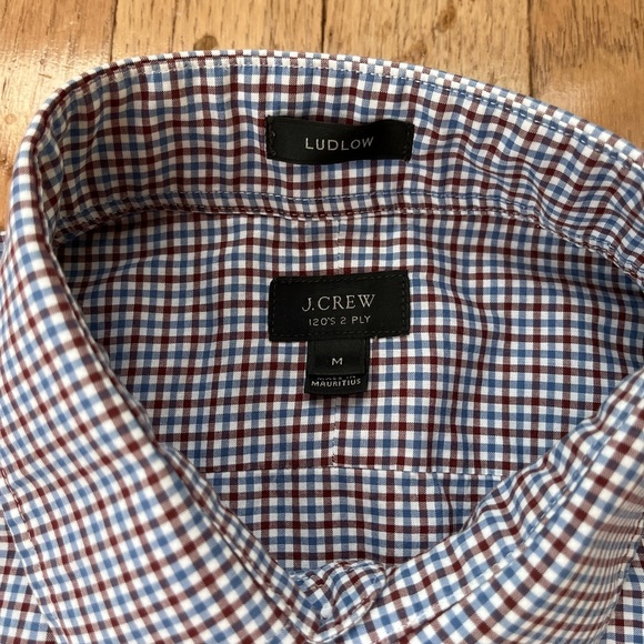 J Crew mens Ludlow long sleeve shirt size M ( like new ) - Picture 2 of 2